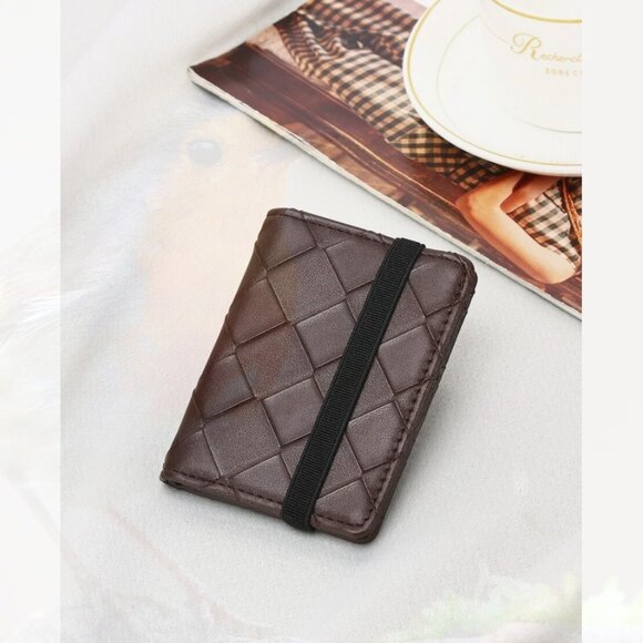 New Men Braided Small Wallet 0165